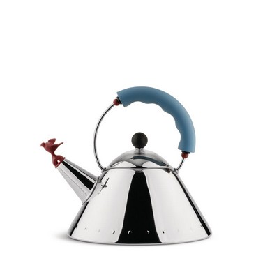 Alessi-kettle en 18/10 acero inoxidable pulido adecuado para inducciÃ³n